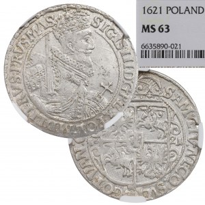 Žigmund III Vaza, Ort 1621, Bydgoszcz - PRVS MAS NGC MS63