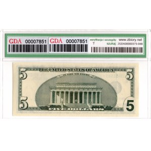 Stany Zjednoczone, 5 dolarów 1999 - GDA 67EPQ