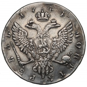 Rusko, Alžběta, rubl 1744