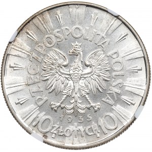 II RP, 10 złotych 1935 Piłsudski - NGC MS63