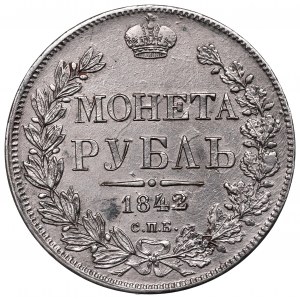 Russland, Nikolaus I., Rubel 1842 АЧ