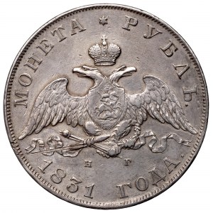 Rusko, Mikuláš I., rubeľ 1831 НГ - otvorená číslica 2