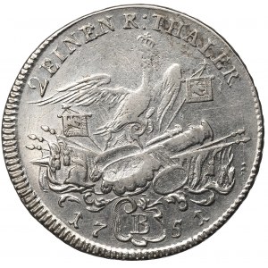 Nemecko, Prusko, 1/2 toliara 1751 B