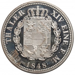 Německo, kopie tolaru z roku 1848 - stříbro