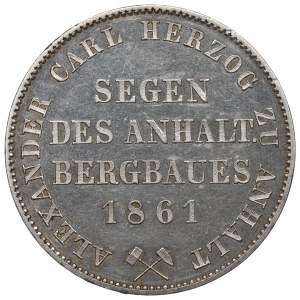 Germany, Anhalt, Thaler 1861