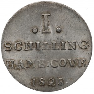 Germany, Hamburg, 1 schilling 1828