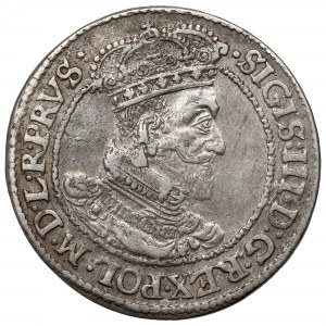 Sigismund III, 18 groschen 1619, Danzig - date ovestriked