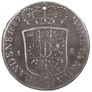 Germany, Brandenburg-Prussia, Friedrich III, 2/3 Thaler 1689
