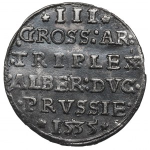 Kniežacie Prusko, Albert Hohenzollern, Trojak 1535, Königsberg