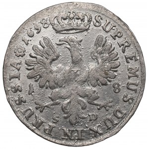 Prusy Książęce, Fryderyk III, Ort 1698, Królewiec