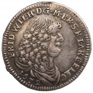 Germany, Preussen, Friedrich Wilhelm, 1/3 thaler 1672