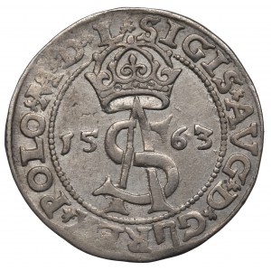 Žigmund II August, Trojak 1563, Vilnius - L/LI