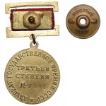 ZSSR, Odznak laureáta štátneho vyznamenania 3. stupňa