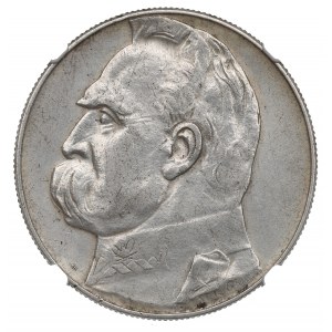 II RP, 10 zl. 1934 Piłsudski - NGC AU Podrobnosti