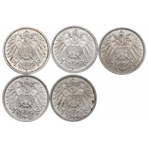 Nemecko, sada 1 známky 1911-15
