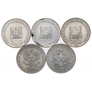 Volksrepublik Polen, 200-Zloty-Satz 1974-76