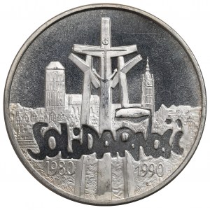 III RP, 100.000 złotych 1990 Solidarność - Prooflike