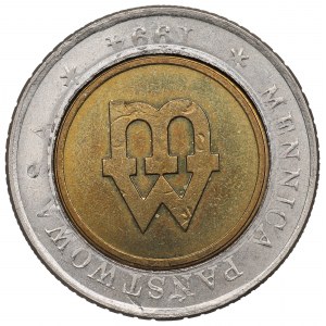 III RP, Musterprägung 5 Zloty 1994 - Rückseite