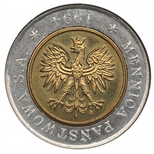 III RP, Próba Tłoczenia 5 złotych 1994 - nominał i orzeł rzadkość