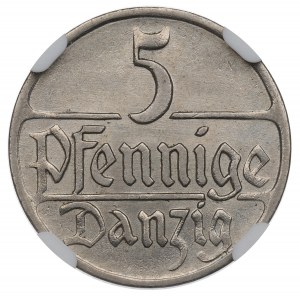 Freie Stadt Danzig, 5 fenig 1923 - NGC MS63