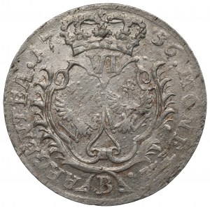 Germany, Preussen, 6 groschen 1756 B