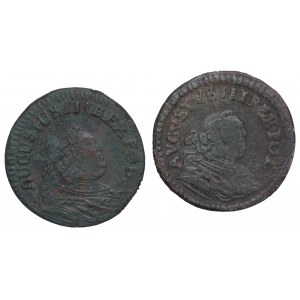 August III Sas, 1755 H penny set