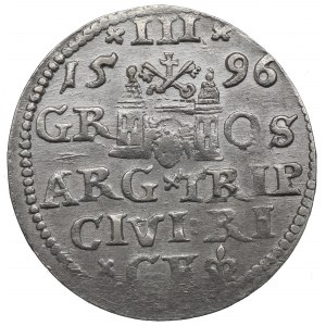 Žigmund III Vasa, Trojak 1596, Riga - razené