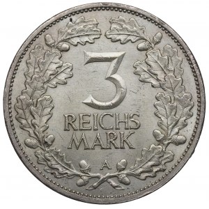 Germany, Weimar Republic, 3 mark 1925