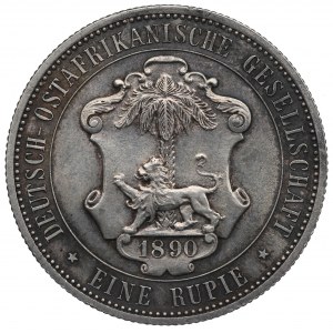 German East Africa, 1 rupii 1890