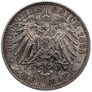 Nemecko, Prusko, 2 marky 1898