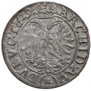 Śląsk pod panowaniem Habsburgów, Ferdynand II, 3 krajcary 1629 HR, Wrocław