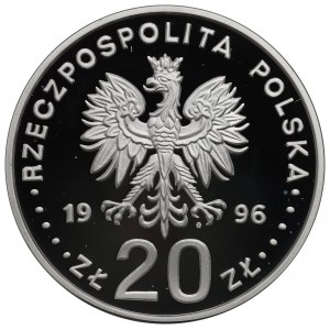 Dritte Polnische Republik, 20 polnische Zloty 1996 Vierte Jahrhunderte der Hauptstadt Warschau