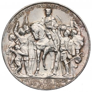 Germany, Preussen, 3 mark 1913 - 100 years of the victory over Napoleon