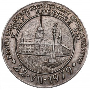 PRL, Medal Zamek Królewski w Warszawie 1979 srebro