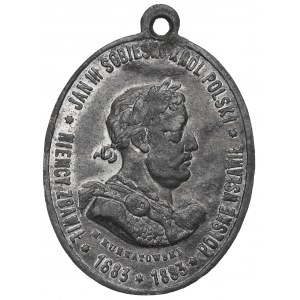 Poľsko, medaila k 200. výročiu bitky pri Viedni, 1883 - vzácna