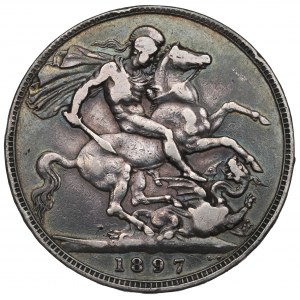 Anglie, koruna 1897