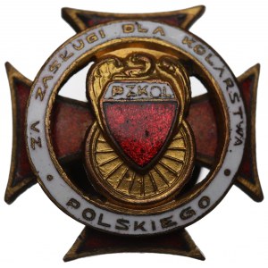 II RP(?), Odznaka Za zasługi dla kolarstwa polskiego