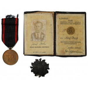 II RP, Zestaw po odznaczonym Medalem Niepodległości