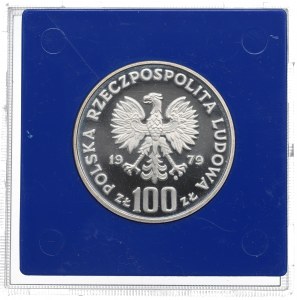 Volksrepublik Polen, 100 Zloty 1979 Umweltschutz - Luchs