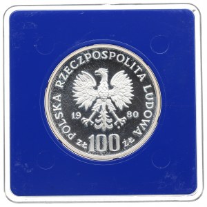 Volksrepublik Polen, 100 Zloty 1980 Umweltschutz - Raufußhühner