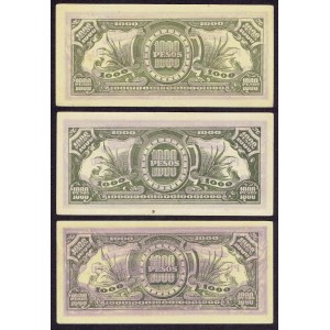 Filipiny 1000 Pesos 1945 rzadki zestaw