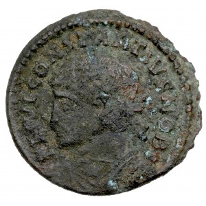 Římská říše, Constantius II, Follis Constantinople - VIRTVS CAES