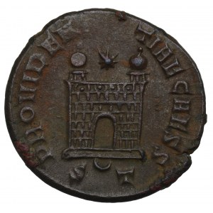 Římská říše, Constantius II, Follis Ticinum - PROVIDENTIAE CAESS