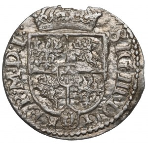 Sigismund III. Vasa, Halbspur 1619, Vilnius - seltener Wadwicz im Schild