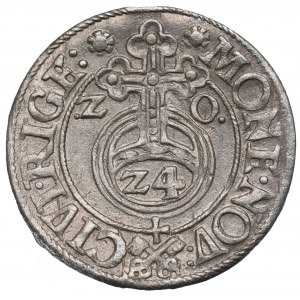 Sigismund III. Vasa, Halbspur 1620, Riga - Schlüssel teilen die Legende