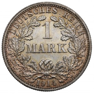 Německo, 1 značka 1914 F, Stuttgart