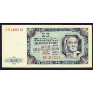 PRL, 20 Zloty 1948 KD