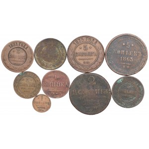 Russia, lot of copper coins