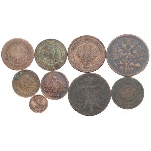 Russia, lot of copper coins