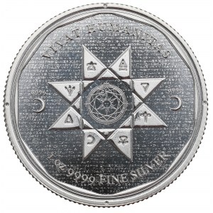 Tokelau, 5 2022 USD - unce stříbra